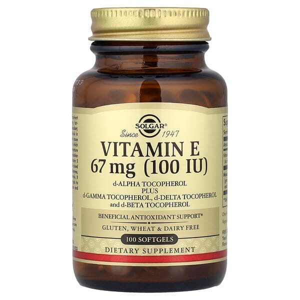 Solgar, Vitamin E, 67 mg (100 IU), 100 Softgels photo