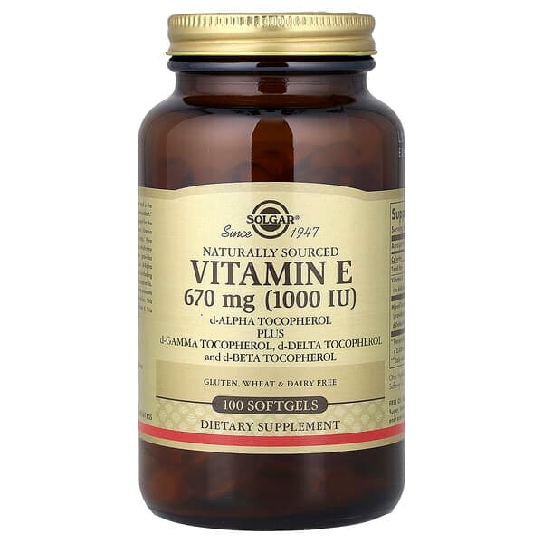 Solgar, Vitamin E, 100 Softgels photo