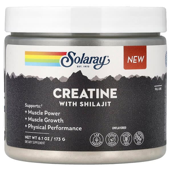 Solaray, Creatine with Shilajit, Unflavored, 6.1 oz (173 g) photo