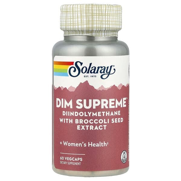 Solaray, DIM Supreme™, 60 VegCaps photo