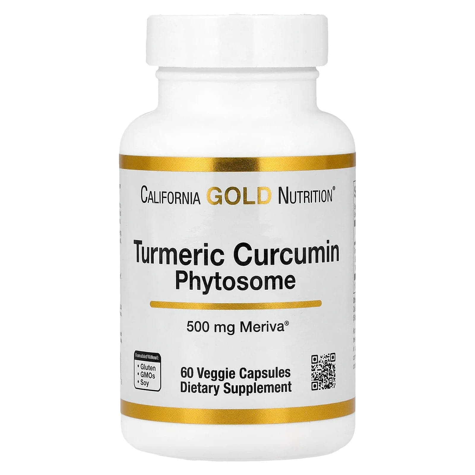 California Gold Nutrition, Turmeric Curcumin Phytosome Meriva®, 500 mg, 60 Veggie Capsules