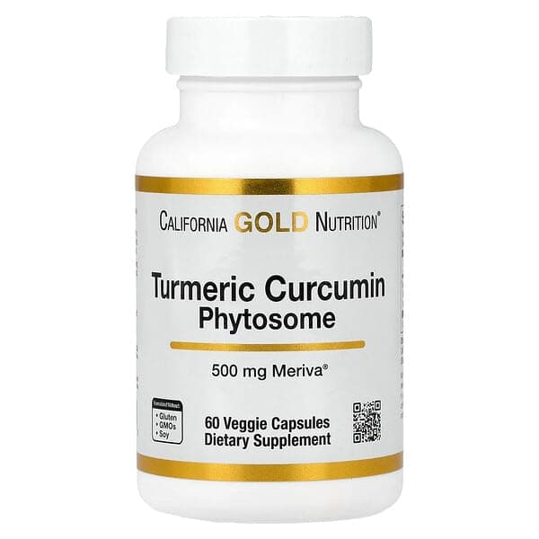 California Gold Nutrition, Turmeric Curcumin Phytosome Meriva®, 500 mg, 60 Veggie Capsules photo