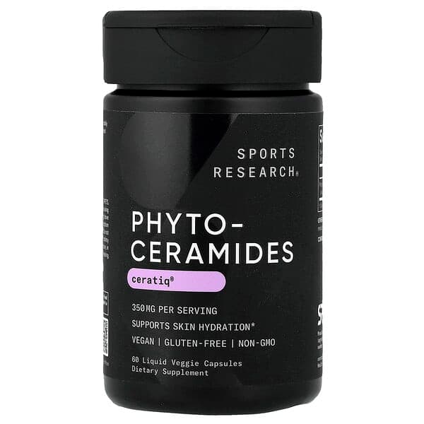 Sports Research, Phytoceramides, 350 mg, 60 Liquid Veggie Capsules photo