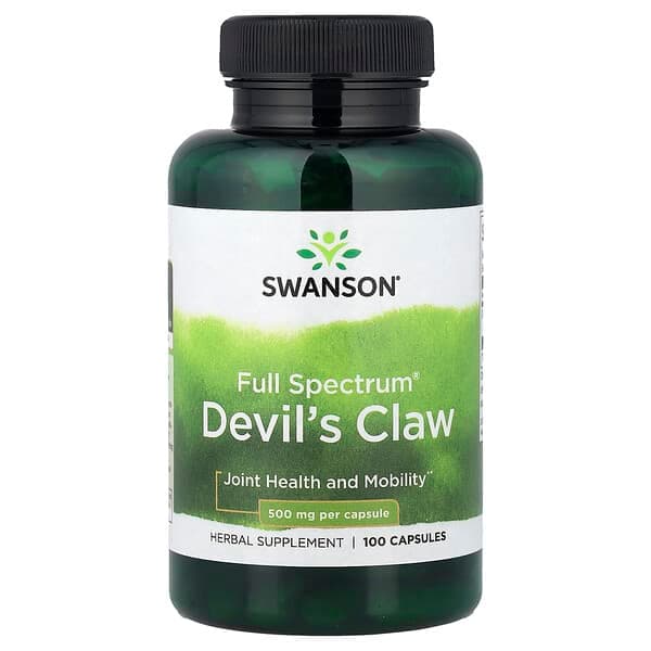 Swanson Vitamins, Full Spectrum® Devil's Claw, 500 mg, 100 Capsules photo