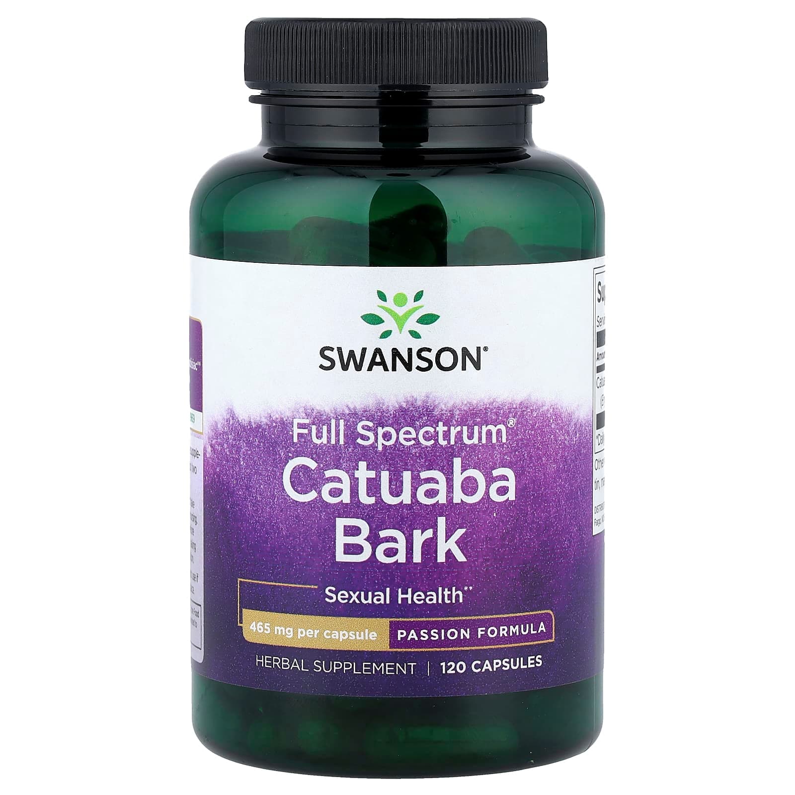 Swanson Vitamins, Full Spectrum® Catuaba Bark, 465 mg, 120 Capsules