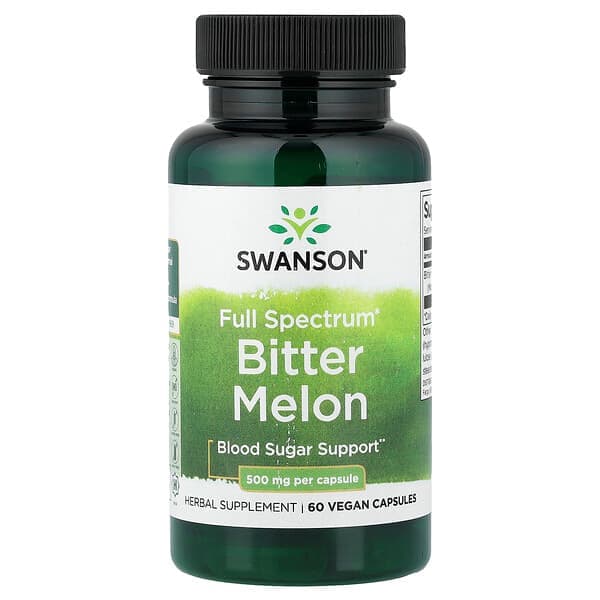 Swanson Vitamins, Full Spectrum® Bitter Melon, 500 mg, 60 Vegan Capsules photo