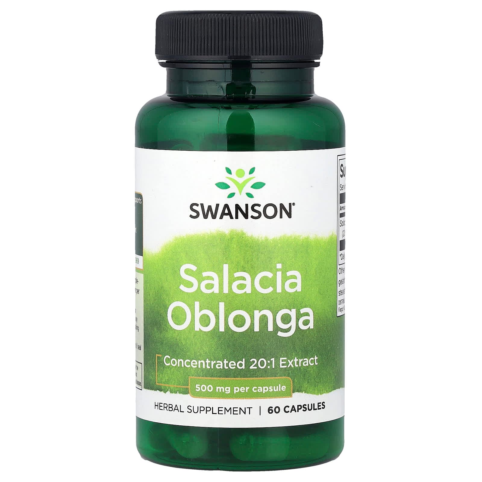 Swanson Vitamins, Salacia Oblonga, 500 mg, 60 Capsules