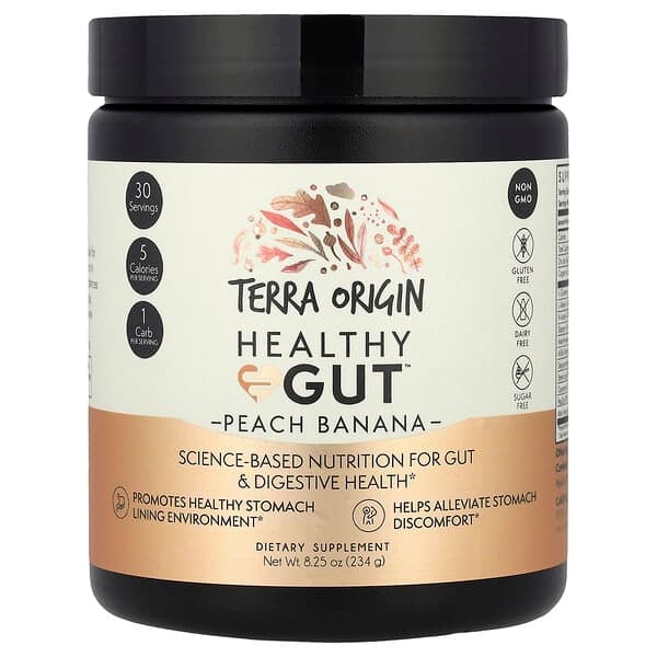 Terra Origin, Healthy Gut™, Peach Banana, 8.25 oz (234 g) photo
