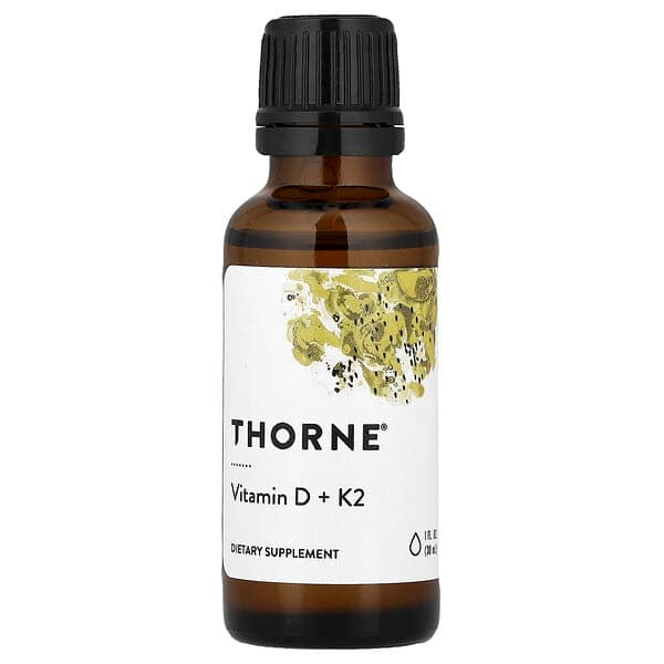 Thorne, Vitamin D + K2, 1 fl oz (30 ml) photo