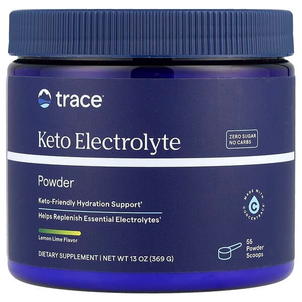 Trace, Keto Electrolyte Powder, Lemon Lime, 13 oz (369 g) photo