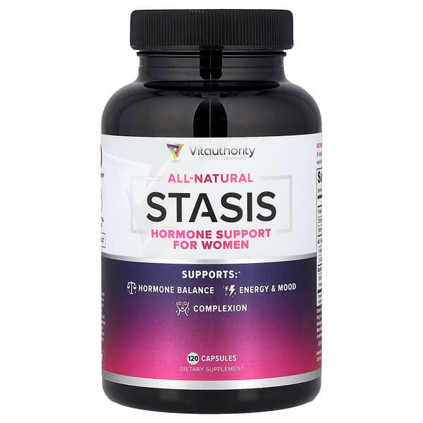 Vitauthority, Stasis, Hormone Support For Women, 120 Capsules photo