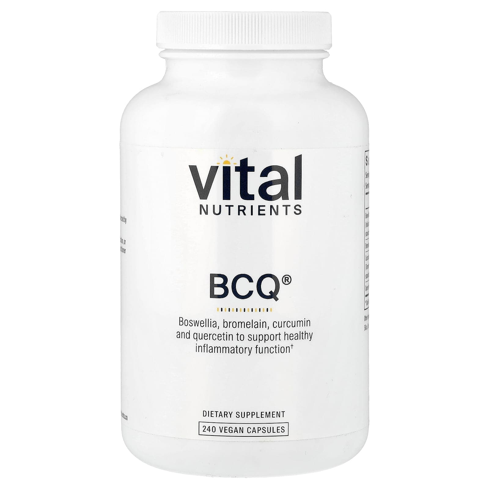 Vital Nutrients, BCQ®, 240 Vegan Capsules