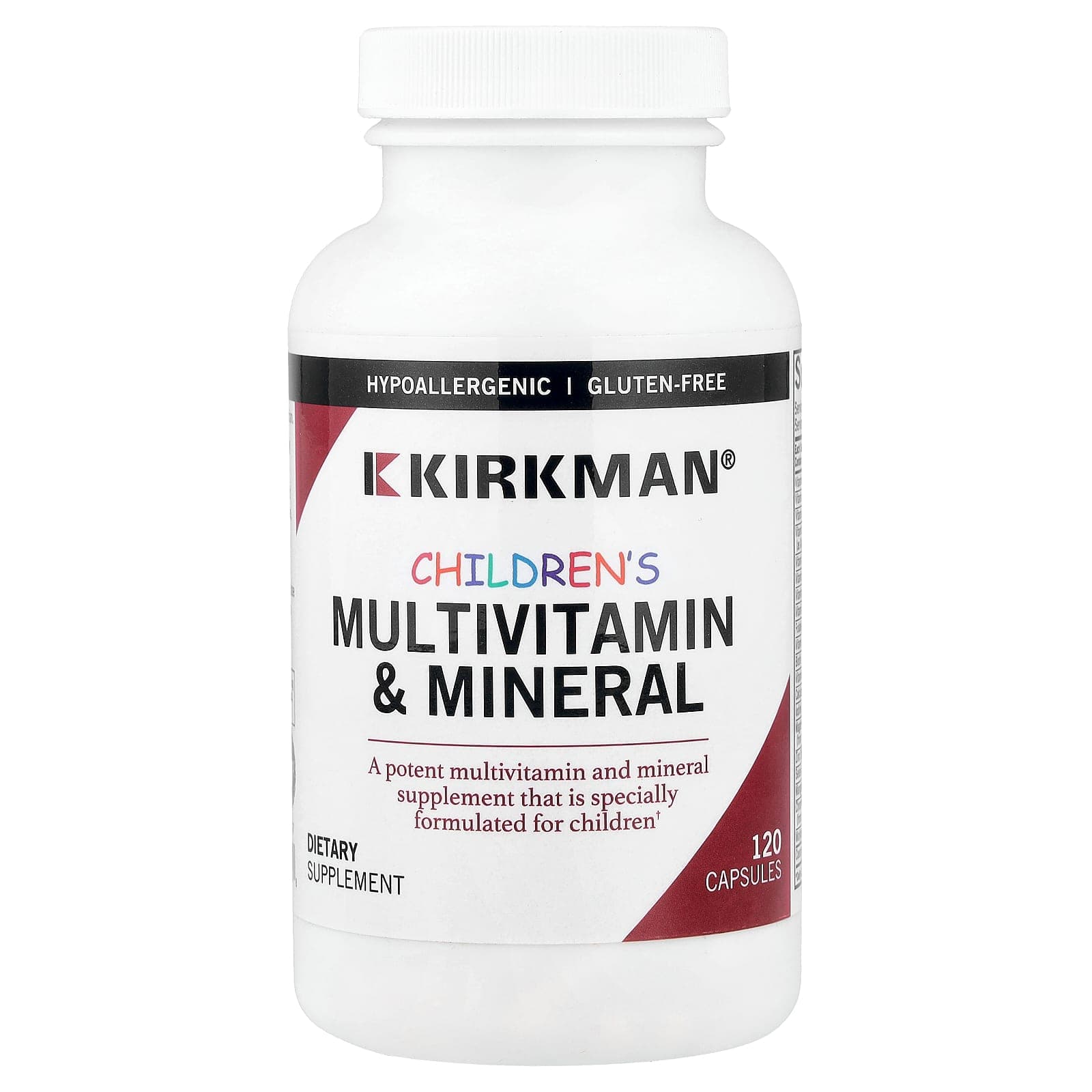 Kirkman Labs, Children's Multivitamin & Mineral, 120 Capsules