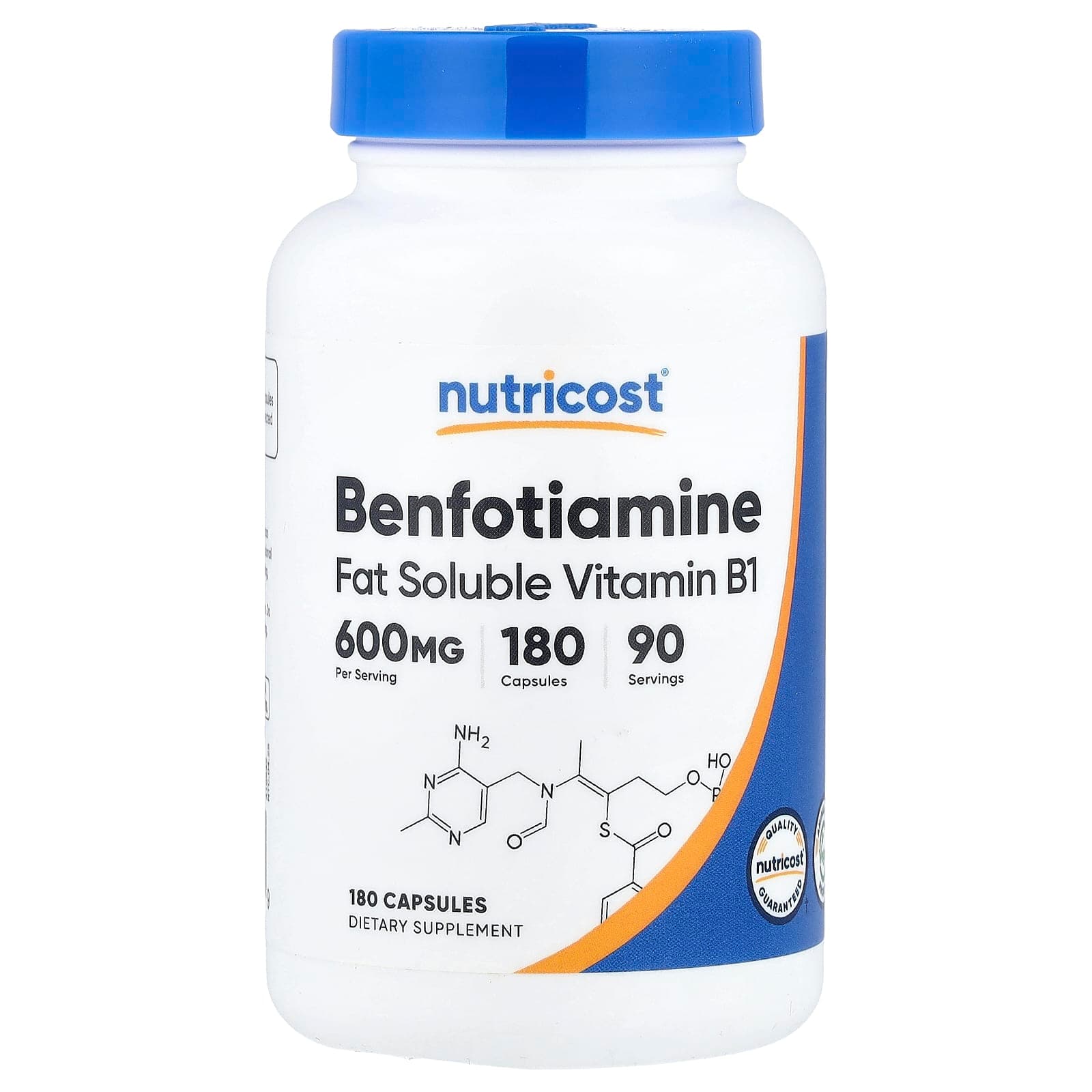Nutricost, Benfotiamine, 180 Capsules (300 mg per Capsule)