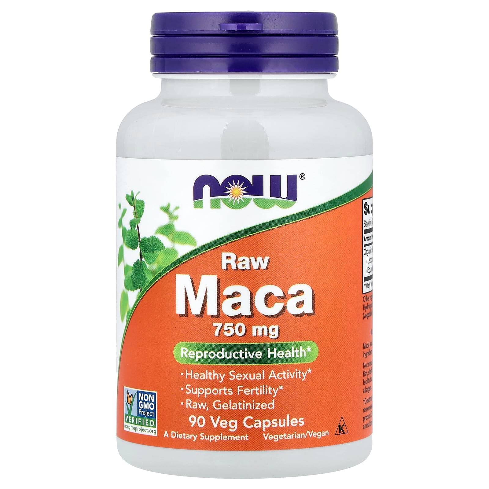 NOW Foods, Raw Maca, 750 mg, 90 Veg Capsules
