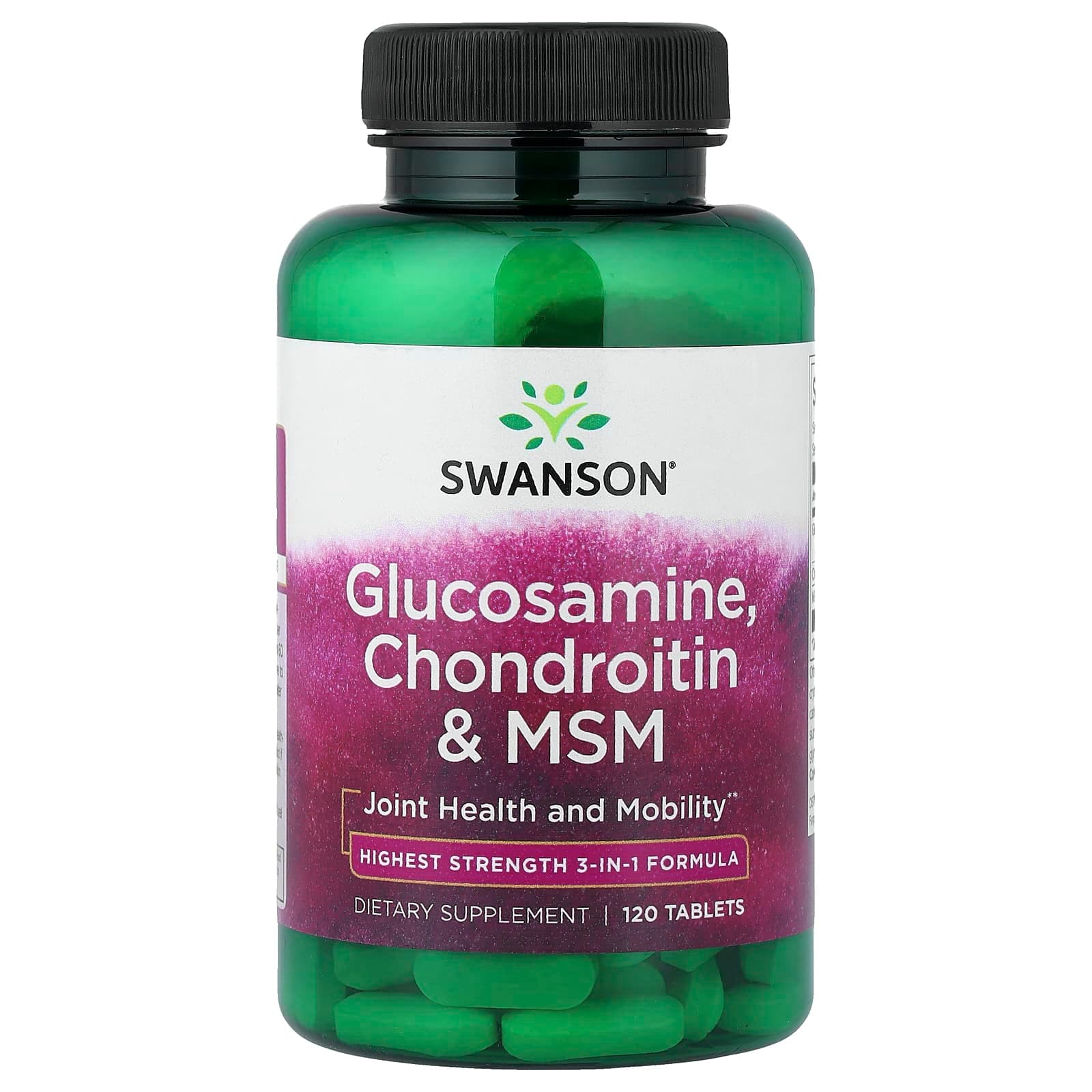 Swanson Vitamins, Glucosamine, Chondroitin & MSM, 120 Tablets