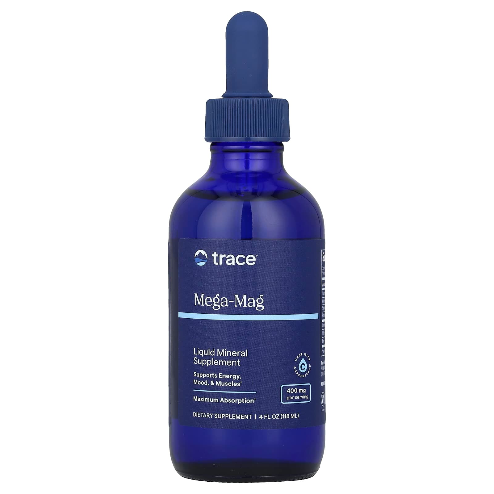 Trace, Mega-Mag, 400 mg, 4 fl oz (118 ml)